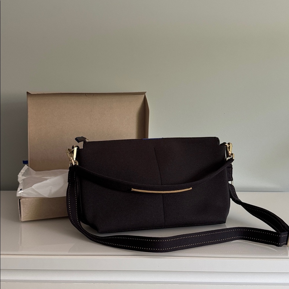 Rothy’s the Daily Crossbody, Ink & Ivory